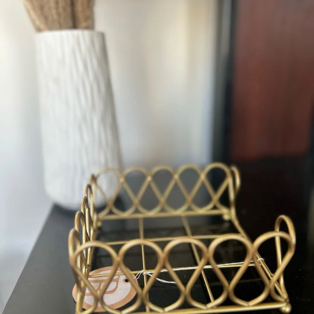Elegant Gold Bathroom Tray organizer new